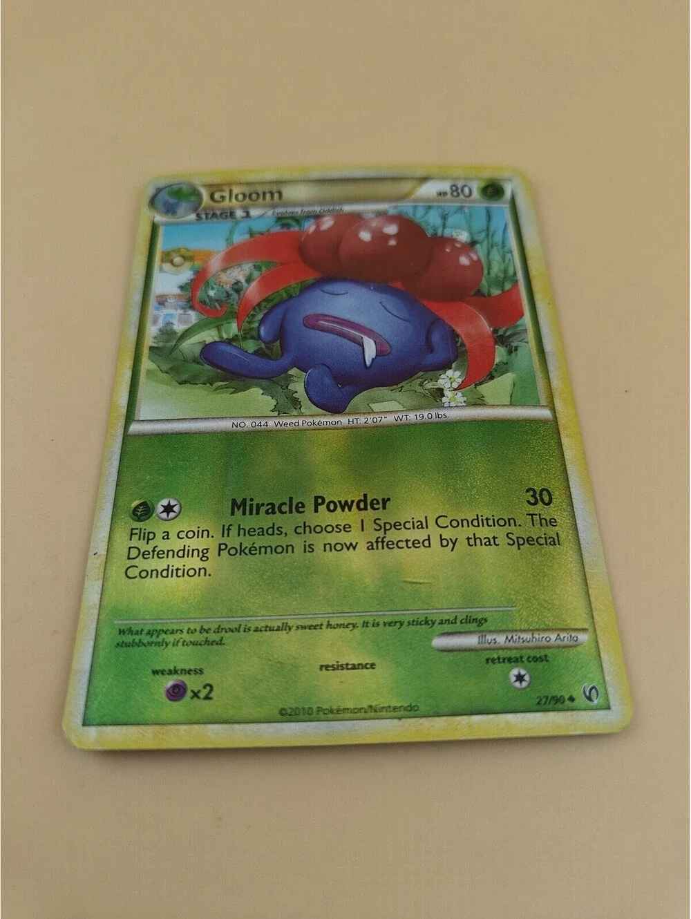 gloom card pokemon Vintage Holo 002/094 Near Mint Condition! Retreat Cost Pokemon Trading Card Game Paldean